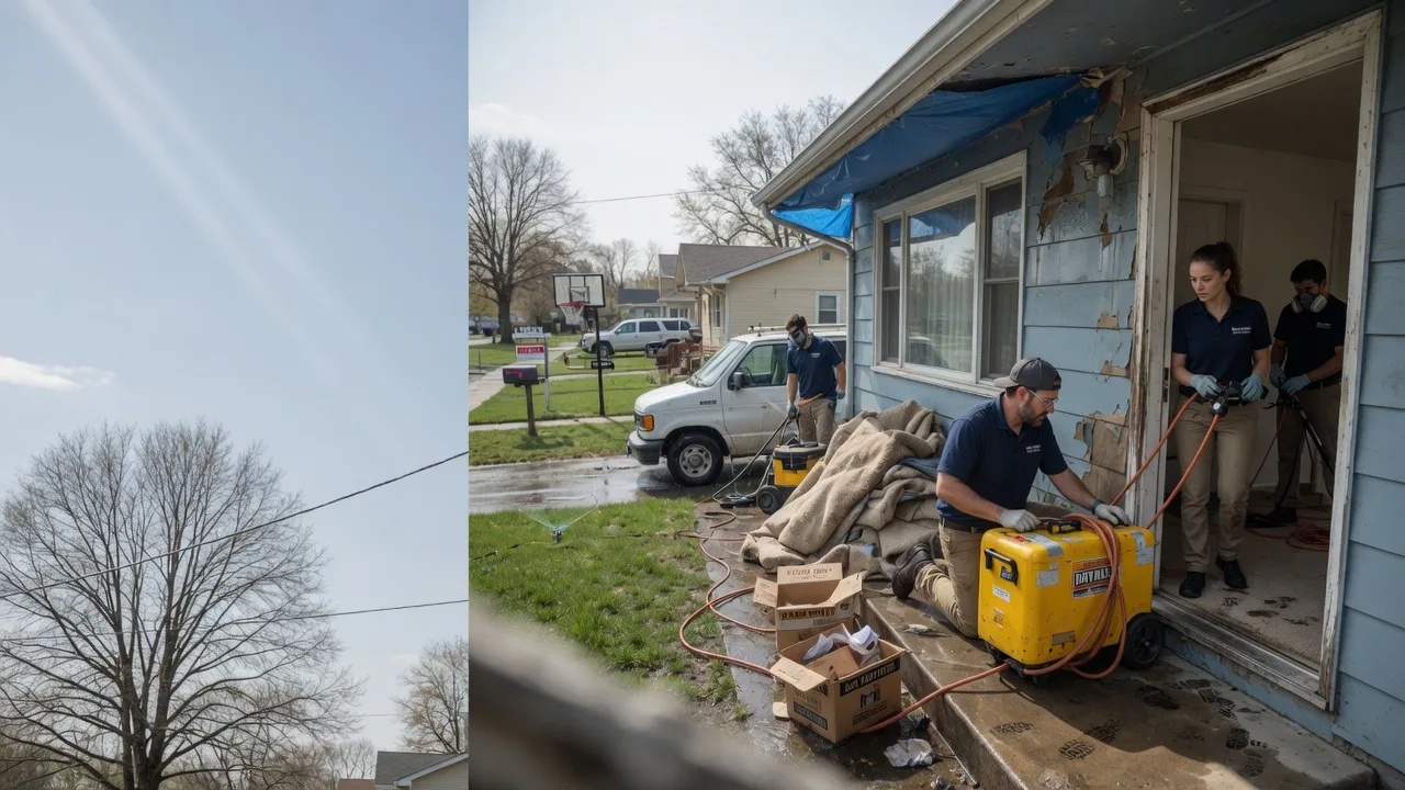 Basement Flood Cleanup in Stratford, WI near me